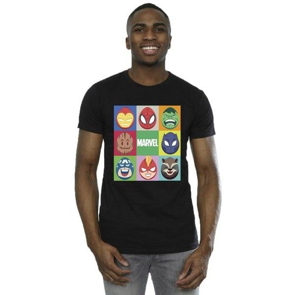 Marvel Mens Easter Eggs T-Shirt - Black