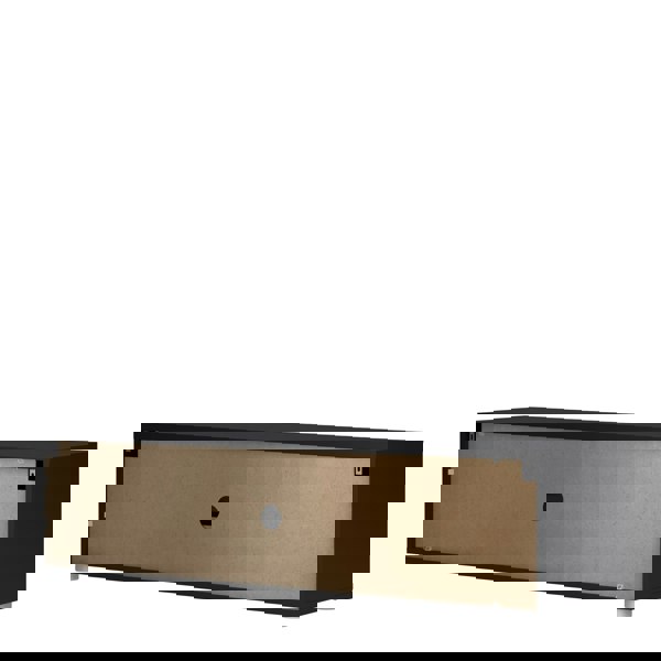 Furniture To Go Media TV Unit with 2 Doors 1 Drawer 147cm Black