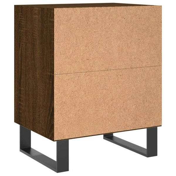 Berkfield Bedside Cabinets 2 pcs Brown Oak 40x30x50 cm Engineered Wood