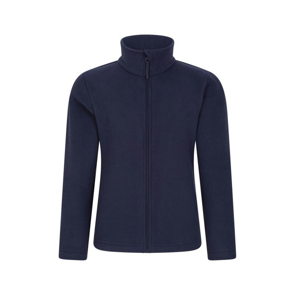 Mountain Warehouse Childrens/Kids Camber II Full Zip Fleece Jacket - Dark Blue