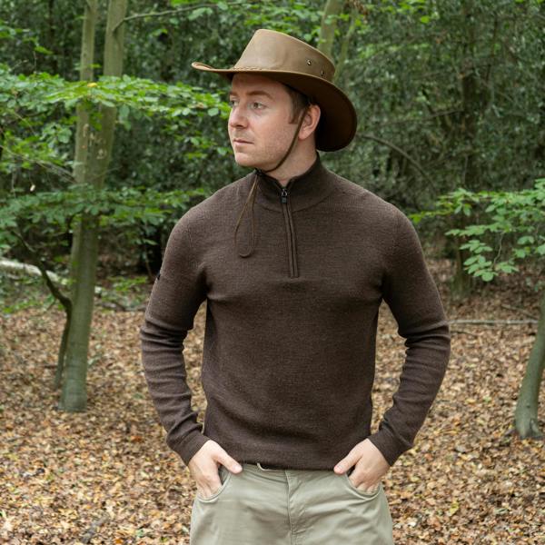 Wombat Leather The Drifter Crazy Horse leather Hat