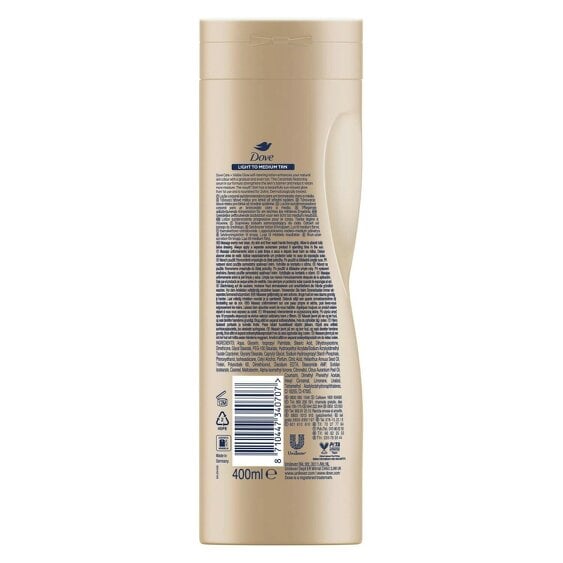 Dove Visible Glow Self-Tan Lotion Nourishing Care For Light to Medium Skin 400ml