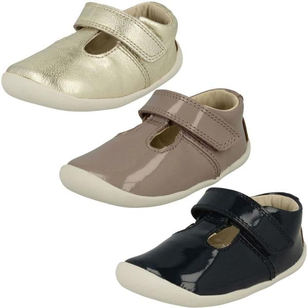 Clarks Girls Clarks T-Bar First Shoes Roamer Go