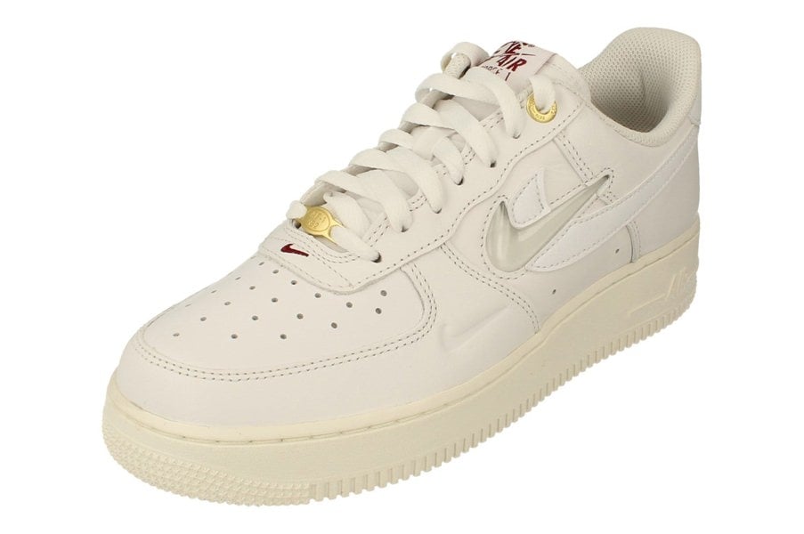 Nike Air Force 1 07 PRM Mens Trainers Dq7664  100 - White Sail Team Red 100 - Photo 0