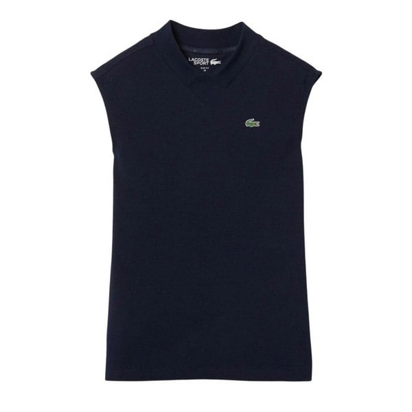 Lacoste Women's Organic Cotton Golf Polo Shirt - Navy