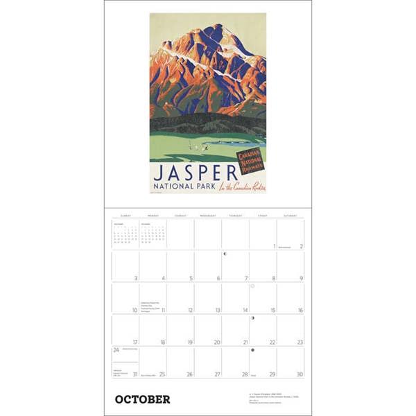 Canada, Vintage Travel Posters Calendar 2027, Wall Calendars, Month To View, Travel, Gift