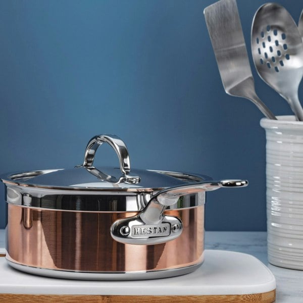 Hestan CopperBond Induction Copper Saucepan & Lid - Medium - 18cm
