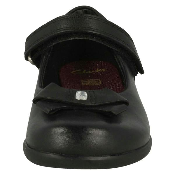 Clarks Girls Clarks Bow Detail School Shoes Prime Skip