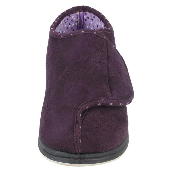 Padders Ladies Padders Wide Fitting Boot Style Slippers Cherish