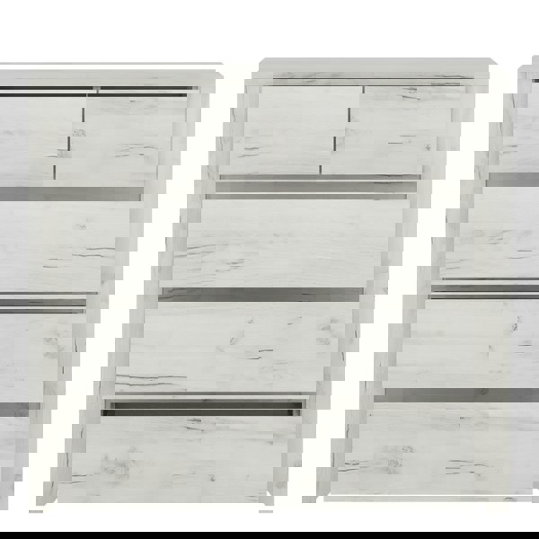 Furniture To Go Angel 2+3 Chest of Drawers in White Craft Oak