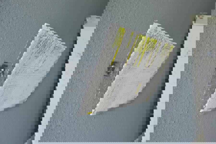 Durable A4 Magnetic Literature Holder | Wall-Mounted Display | FLEXIPLUS | Clear