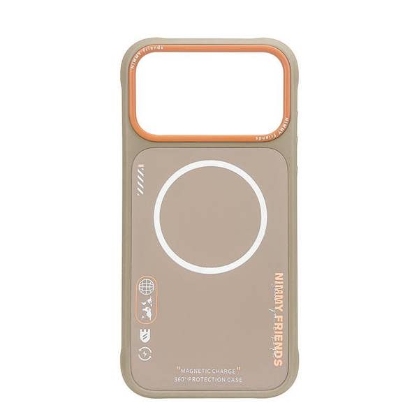 Nimmy Friends Nimmy Cool & Cute 2.0 Case with MagSafe for iPhone 17 Pro Max 6.9" Brown Orange - N-YJKM-CX2.0-IP17-PRO-MAX-02