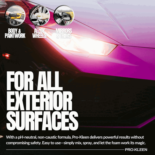 ProKleen Pro-Kleen 5L Strawberry Milkshake PINK Snow Foam with Wax Super Thick & Non-Caustic Foam