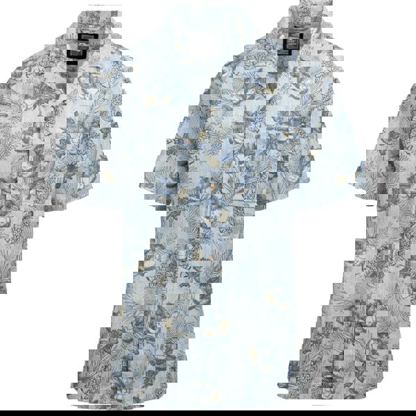 Trespass Mens Hart Printed Casual Shirt - Blue Haze - 