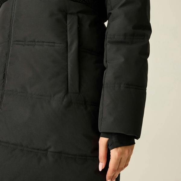 Regatta Womens/Ladies Borg Padded Jacket - Black - 