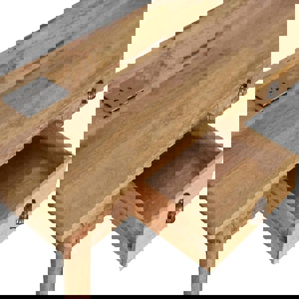 Artisan Furniture Solid Wood 2 Drawer Cable Writing Desk