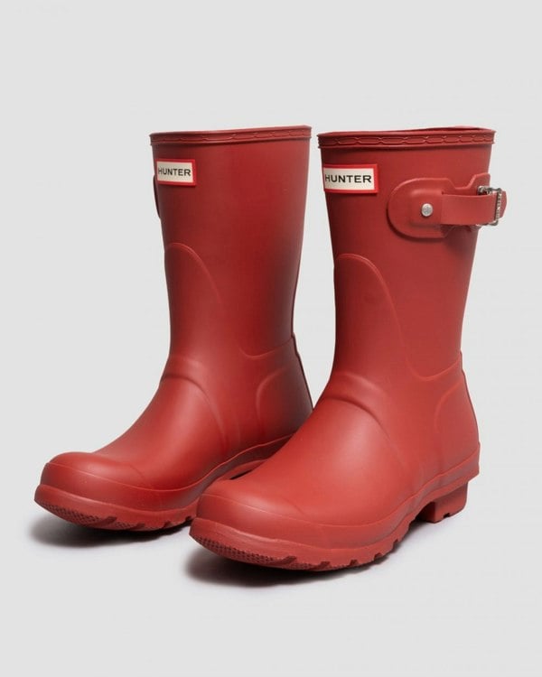 Hunter Original Short Womens Wellies - Military Red