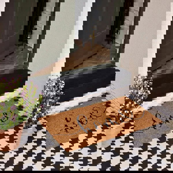 The Rugs Quality Eco-Friendly Coir Doormat 45x75cm Stylish