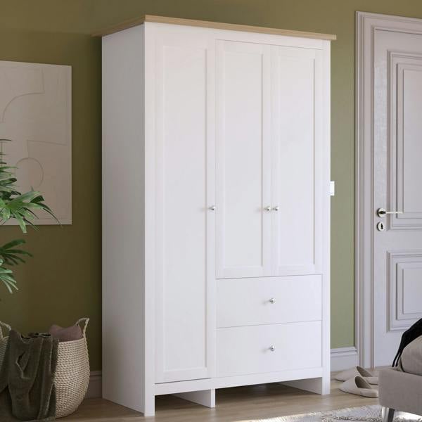 Vida Designs Arlington 3 Door 2 Drawer Wardrobe