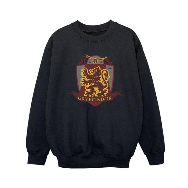 Harry Potter Boys Gryffindor Chest Badge Sweatshirt - Black