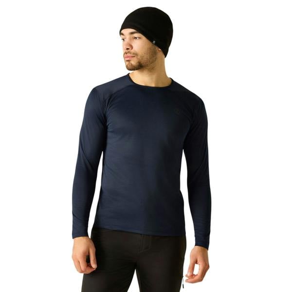 Dare 2B Mens Ventura Grid Crew Neck Fleece Top - Navy - 