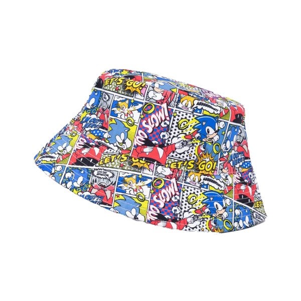 Sonic The Hedgehog Unisex Adult Comic Bucket Hat - Multicoloured