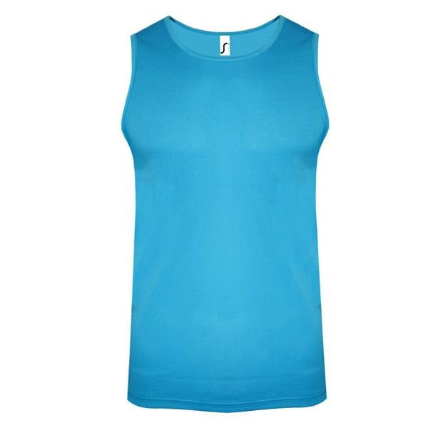 SOLS Mens Performance Tank Top - Aqua