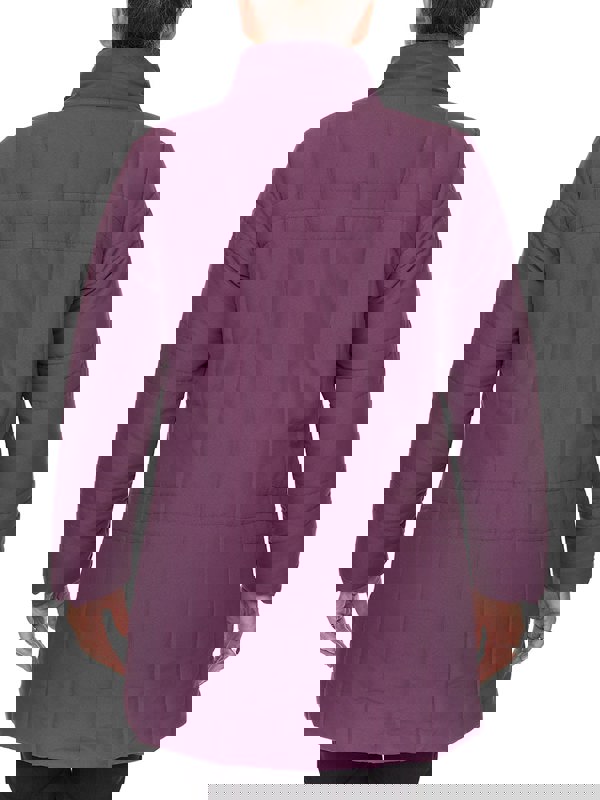 PennyPlain Long Quilt Coat - Amethyst