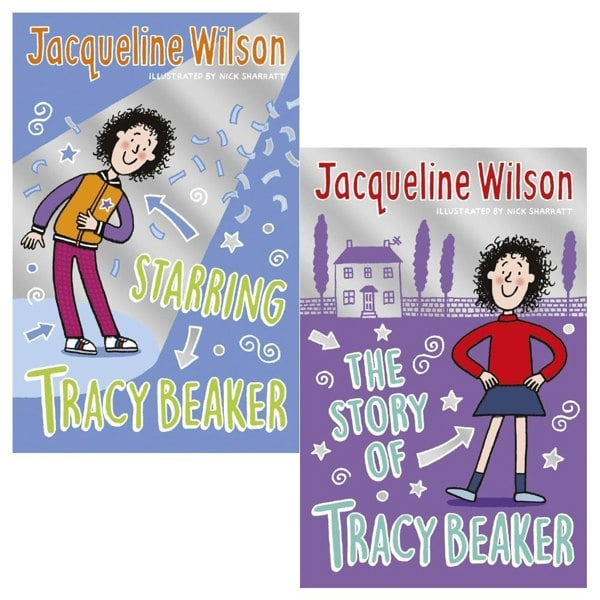 Tracy Beaker 2 Books Collection Set by Jacqueline Wilson (The Story of Tracy Beaker, Starring Tracy Beaker)