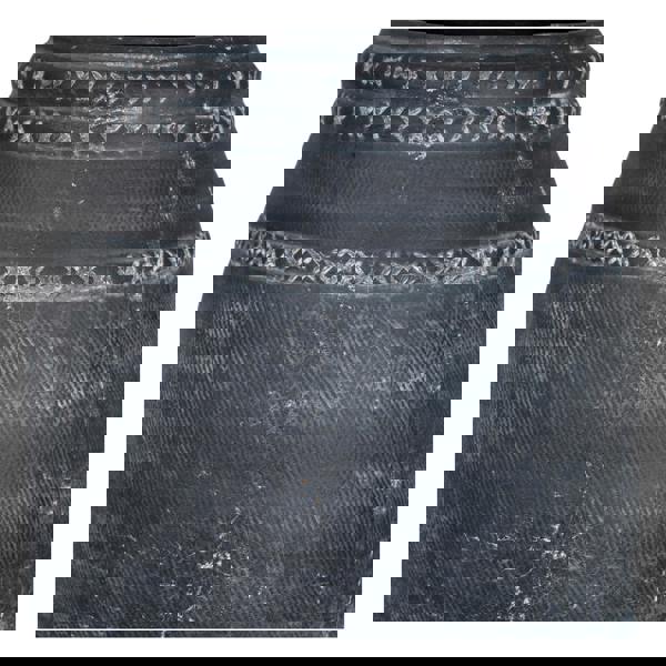 Hill Interiors Etched Collection Tall Vase - Black - 