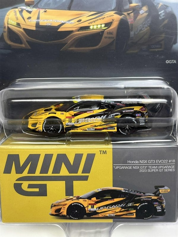 Mini GT Honda NSX GT3 EVO22 #18 Upgarage NSX GT3 1:64 Mini GT MGT00692L