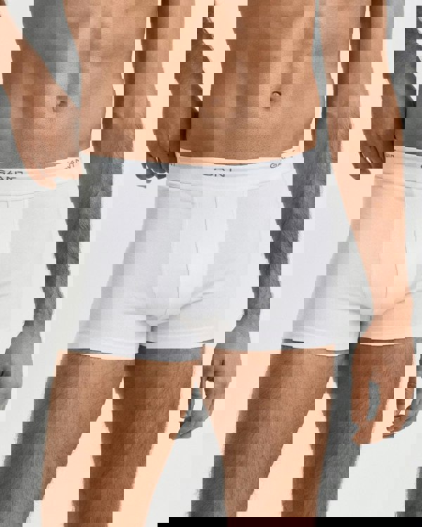 GANT 3-Pack Mens Core Trunks with Logo Waistband - 110 White