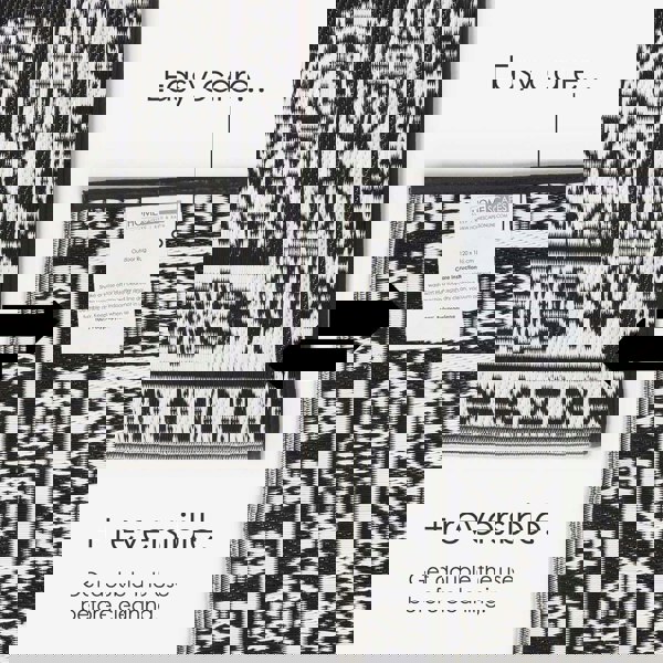 HOMESCAPES Outdoor Rug Luxury Waterproof Reversible, For Garden, Motif