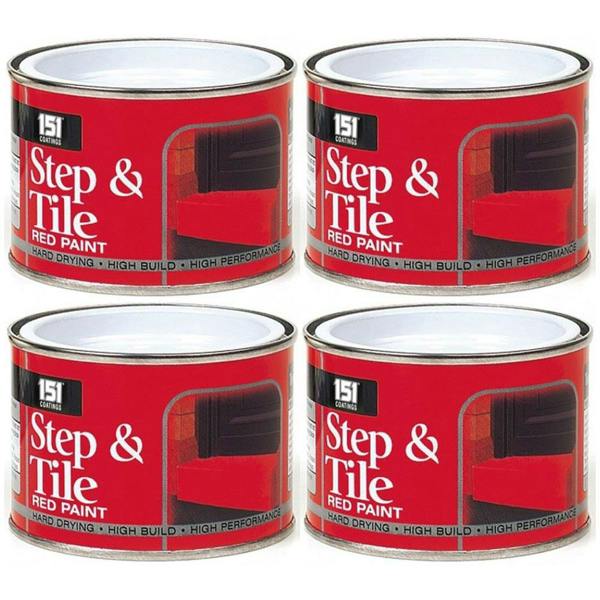 151 4X Step & Tile Red Paint Tin 180ml