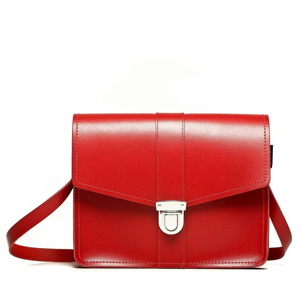 Red Leather Shoulder Bag - Shoulder Bag - Zatchels