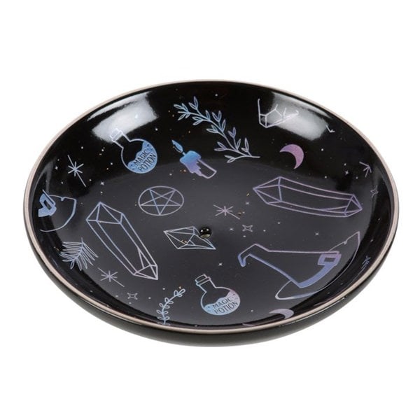 Serano Crystal Witch Incense Holder Plate