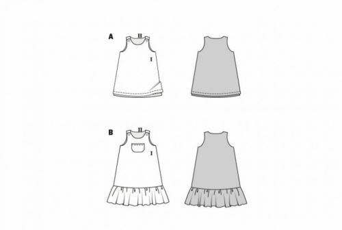 Burda Sewing Pattern 9238 Dresses and Pinafores For Kids, 4-11 (104-146) - Easy