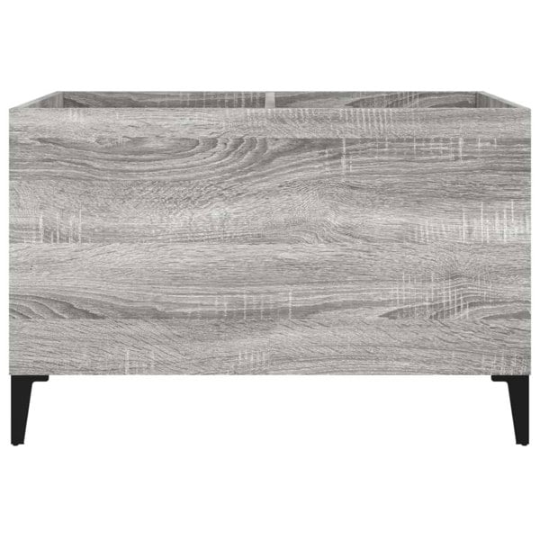 Berkfield Record Cabinet Grey Sonoma 74.5x38x48 cm Engineered Wood