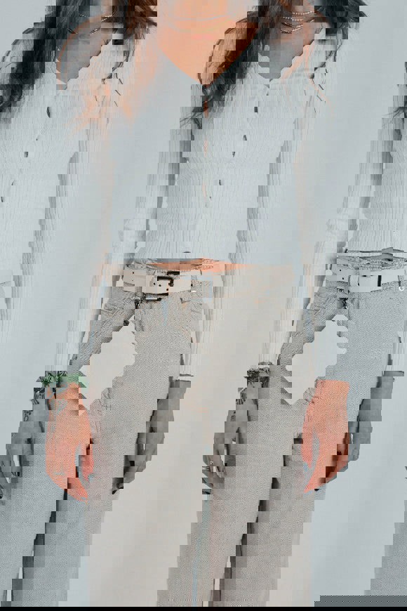 SVNX PU Leather Belt with Dettachable Card Holder