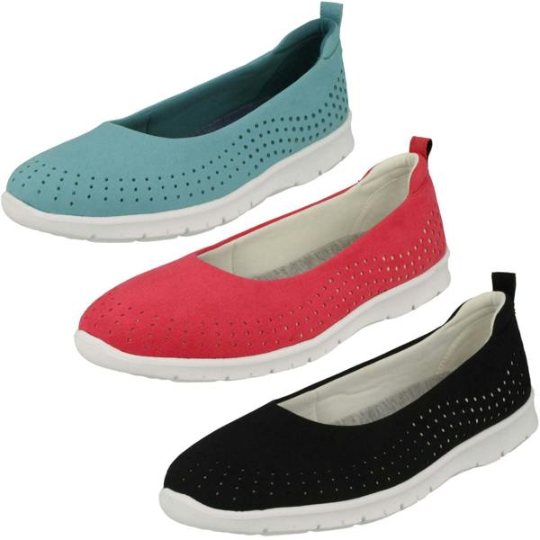 Clarks Ladies Cloud Steppers By Clarks Flat Shoes Step Allena Sea