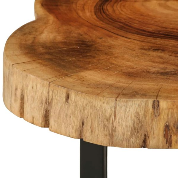 Berkfield Coffee Table Solid Acacia Wood 60x55x25 cm