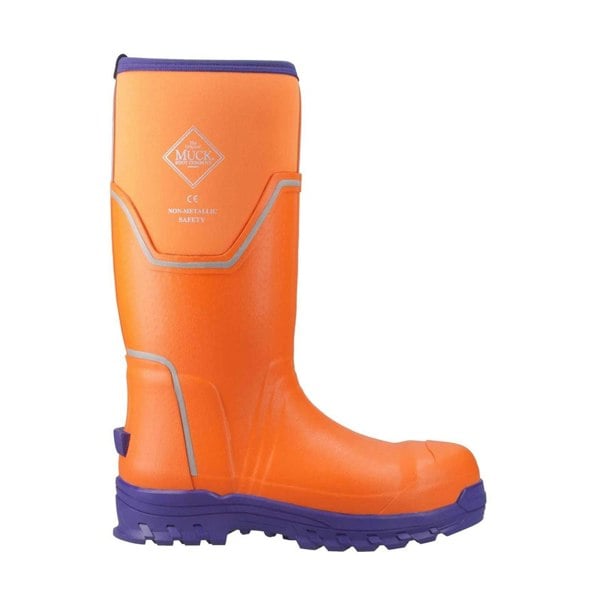 Muck Boots Grit S5 Rubber Men's Orange/Blue Wellington Boots