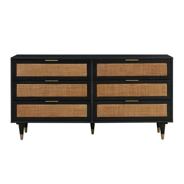 Furniture Edit Sierra Noir 6 Chest Of Drawers Dresser