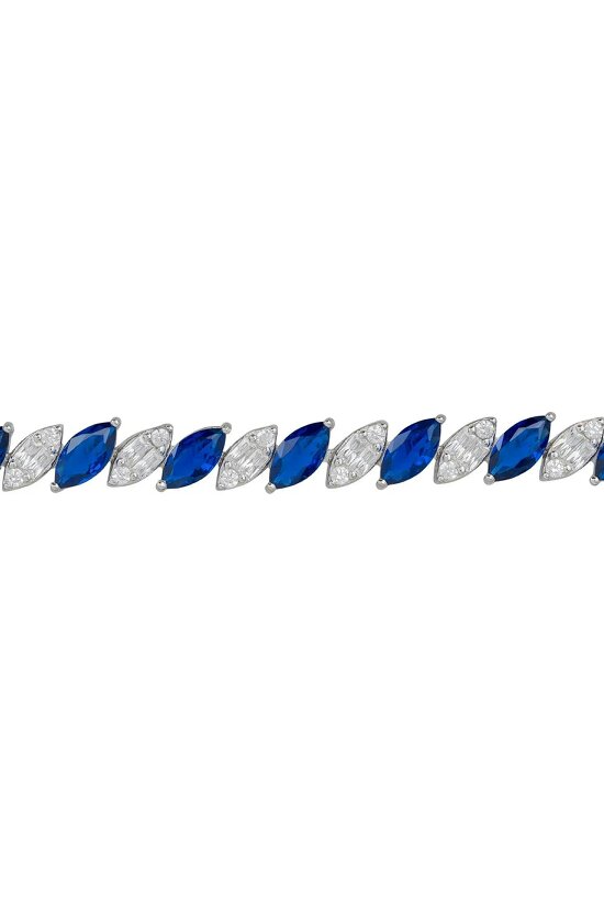 Latelita Viscountess Tennis Bracelet Sapphire Silver
