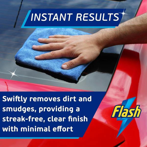 FLASH Glass & Mirror Cleaner Streak-Free Shine for Car Windows & Mirrors 500ml