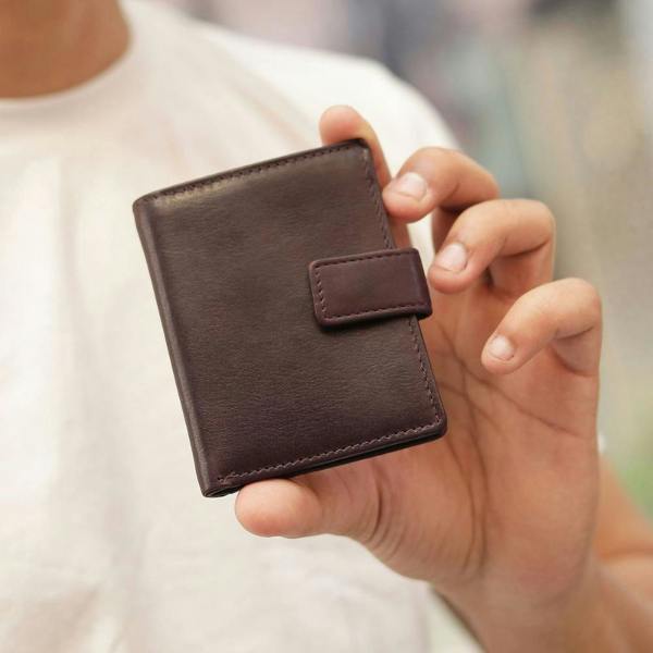 Leather Credit Card Holder – Aldo Tuscan 2217 Brown (5)
