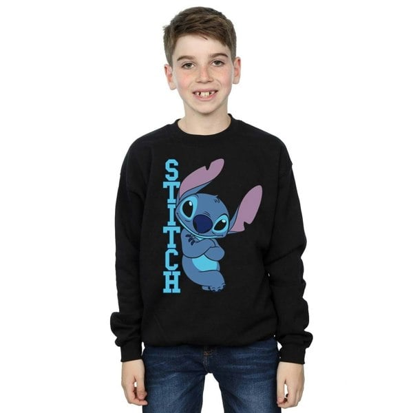 Disney Boys Lilo And Stitch Posing Sweatshirt - Black