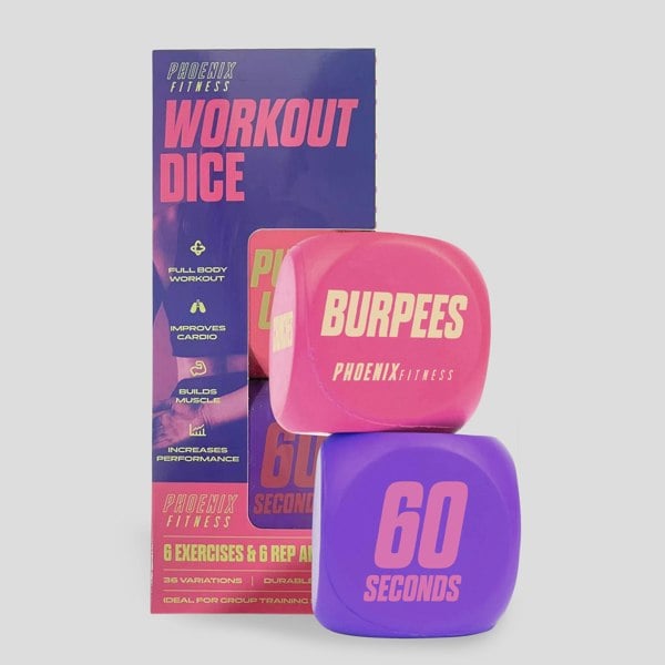Phoenix Fitness Fitness Routine Exercise Dice - Pink