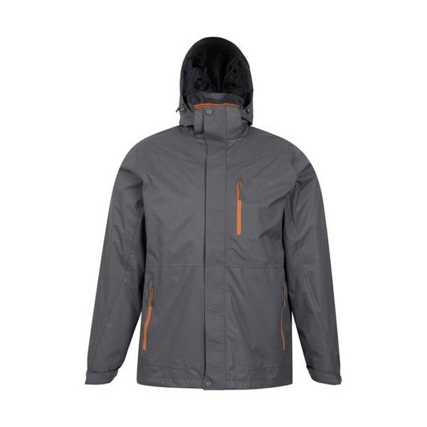 Mountain Warehouse Mens Bracken Extreme 3 in 1 Waterproof Jacket - Dark Grey