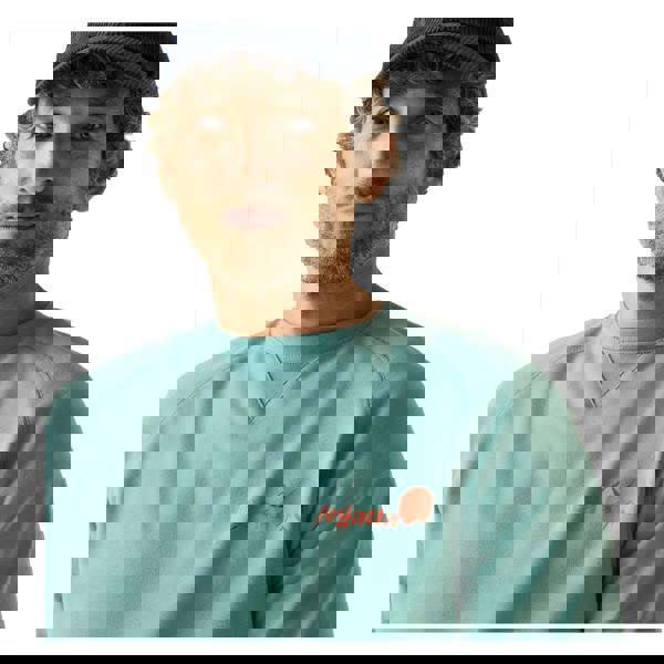 Regatta Mens Nithsdale Back Print Sweatshirt - Arctic Green - 